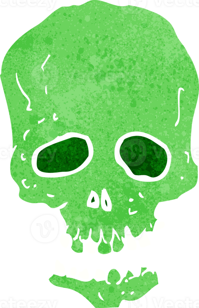 cartoon skull drawing png