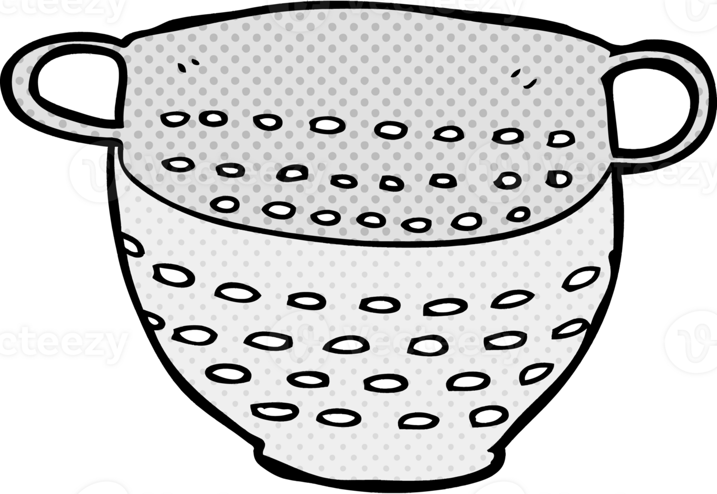 cartoon colander drawing png