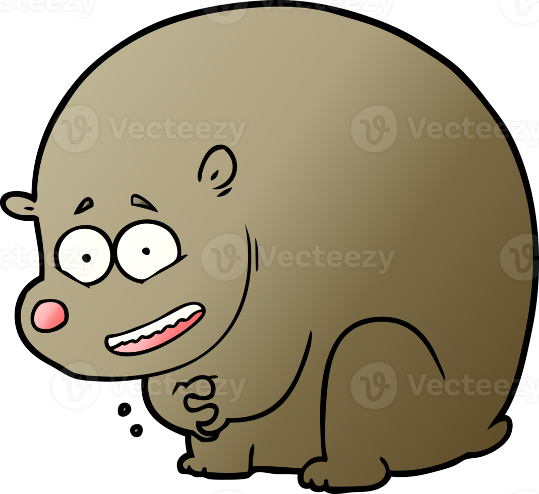 cartoon bear drawing png