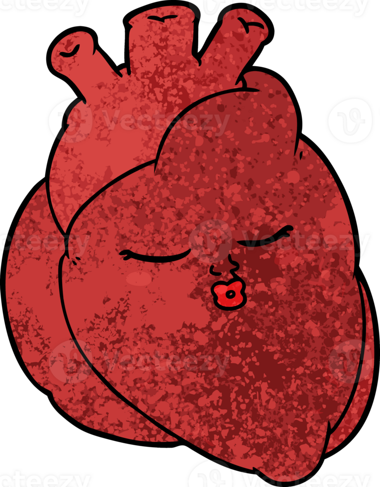 cartoon heart drawing png