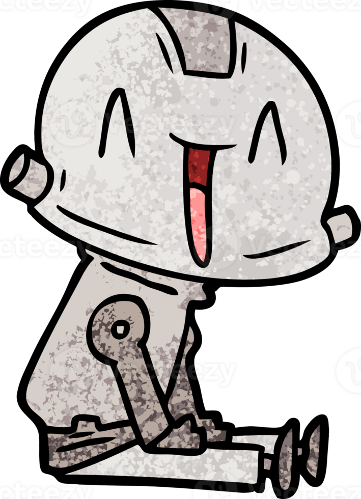 cartoon robot drawing png