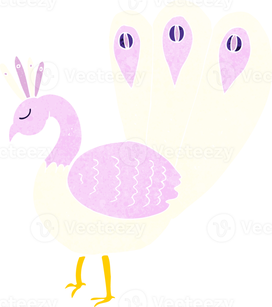 cartoon peacock drawing png