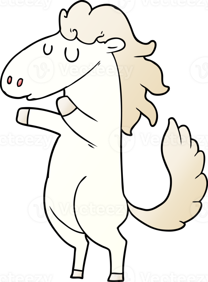 cartoon horse drawing png