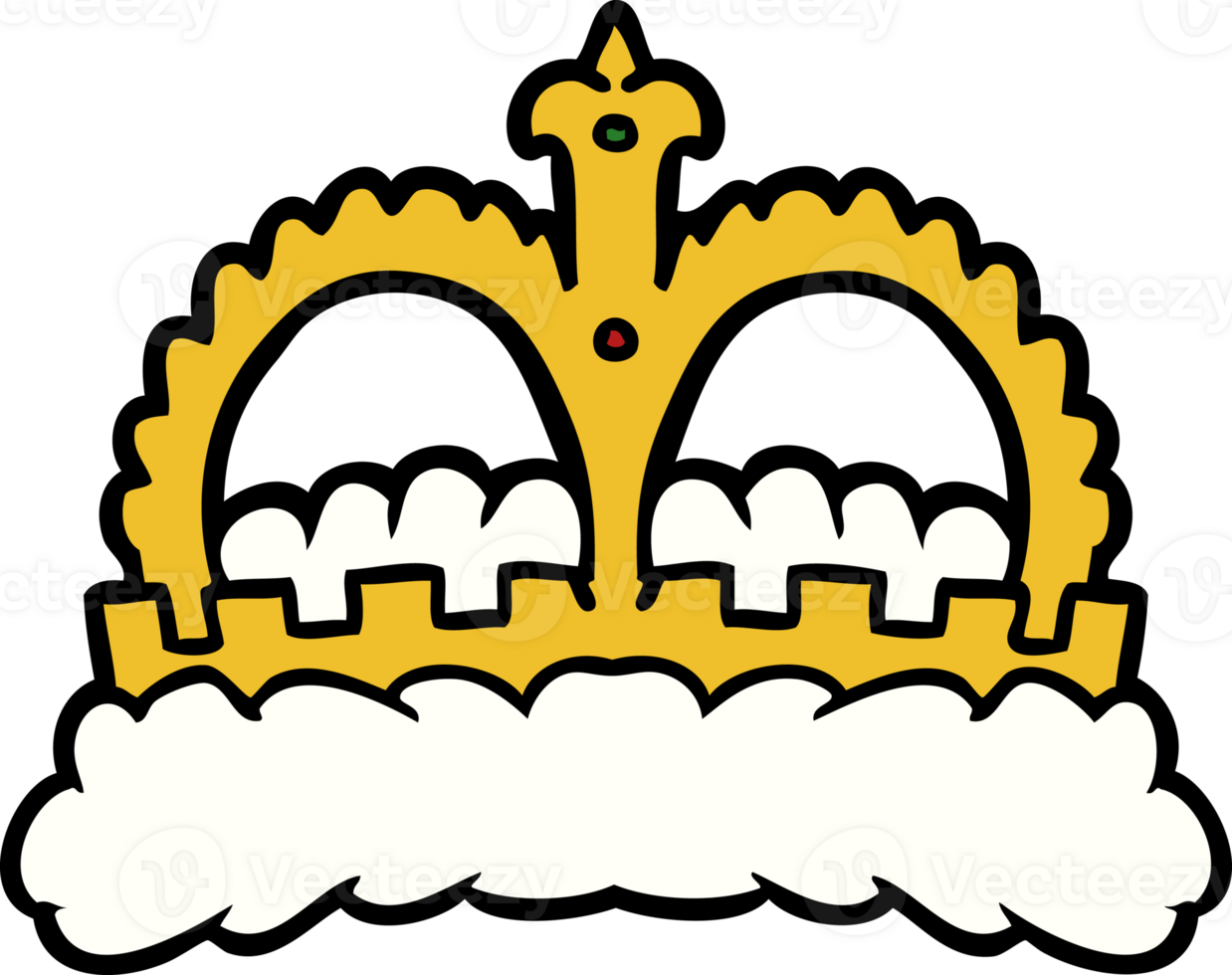 cartoon crown drawing png