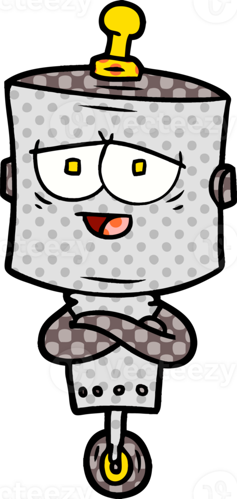 cartoon robot drawing png