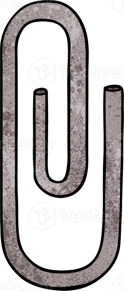 cartoon paperclip drawing png