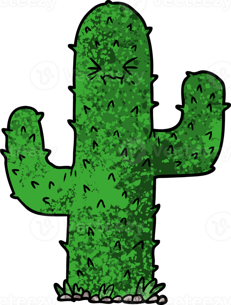 cartoon cactus drawing png