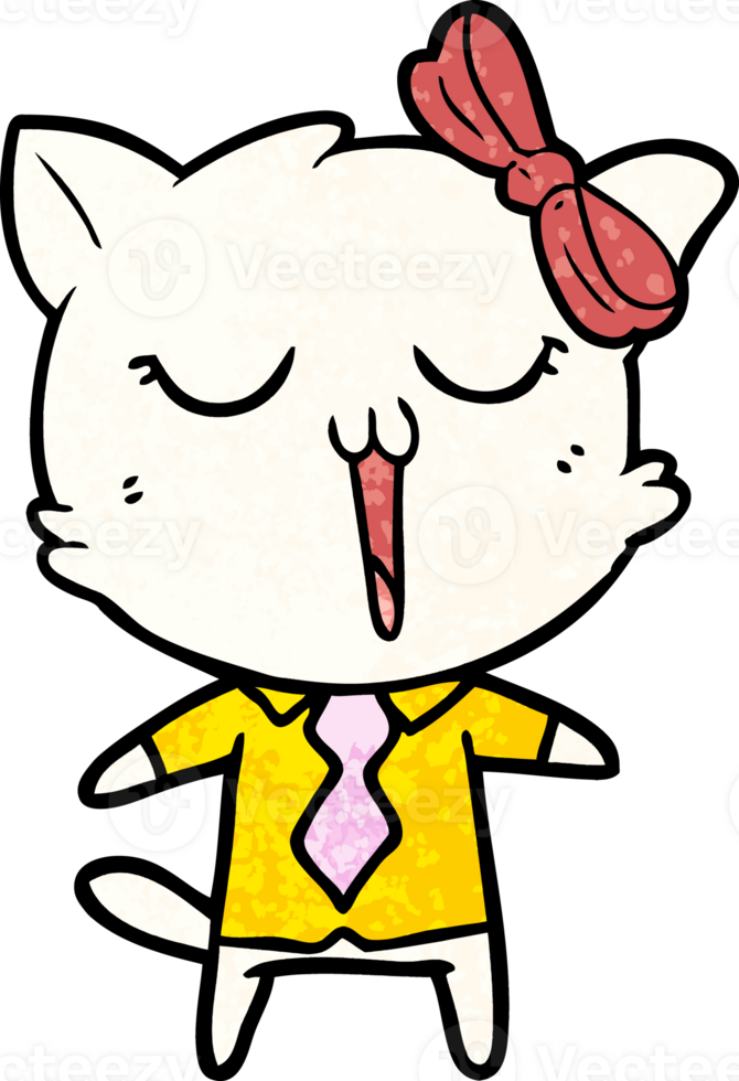 cartoon cat drawing png