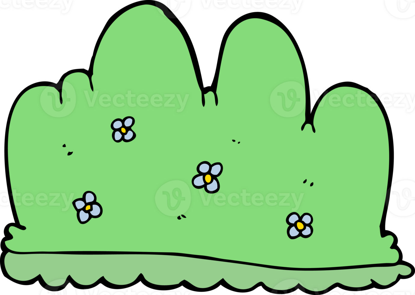 cartoon hedge drawing png