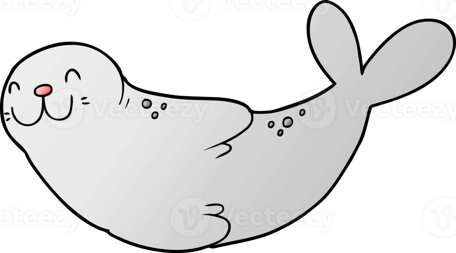 cartoon seal drawing png