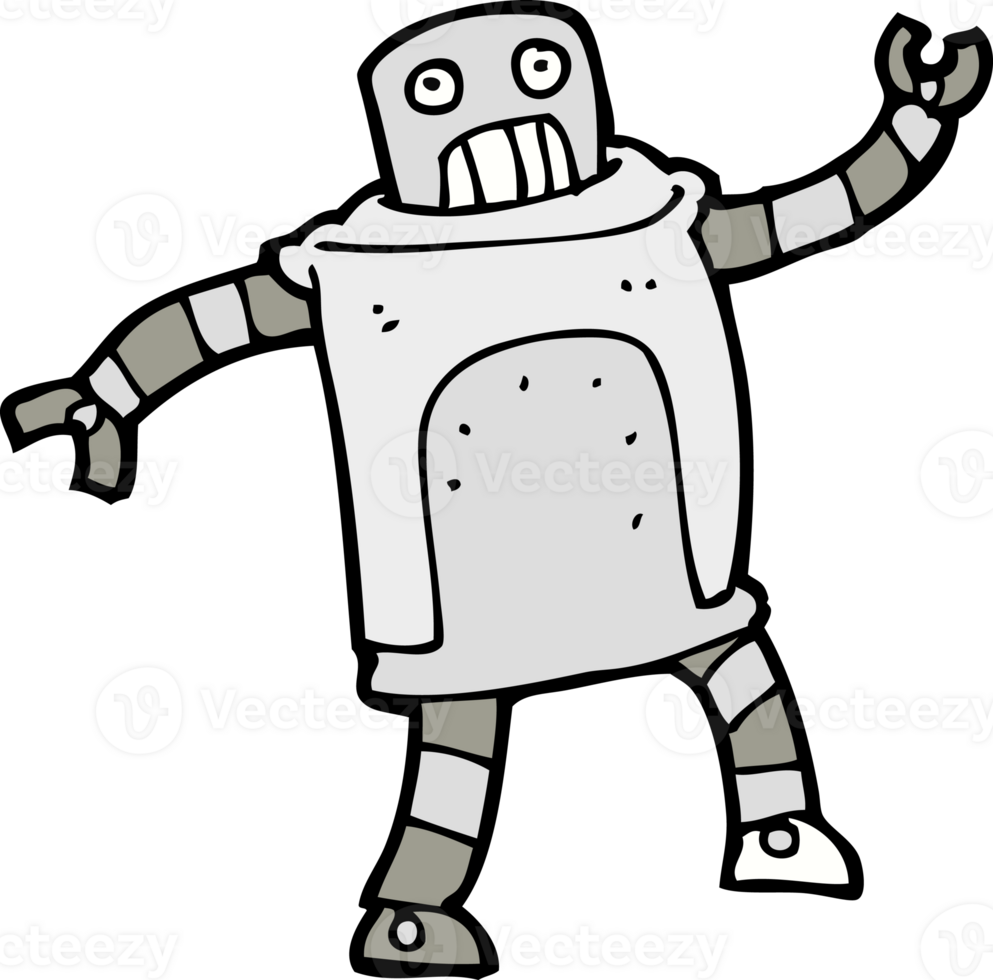 cartoon robot drawing png