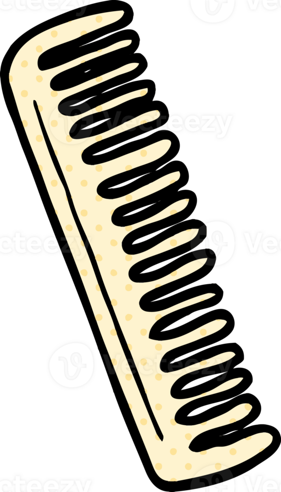 cartoon comb drawing png