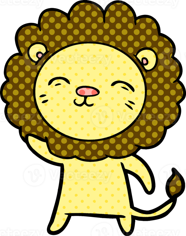 cartoon lion drawing png
