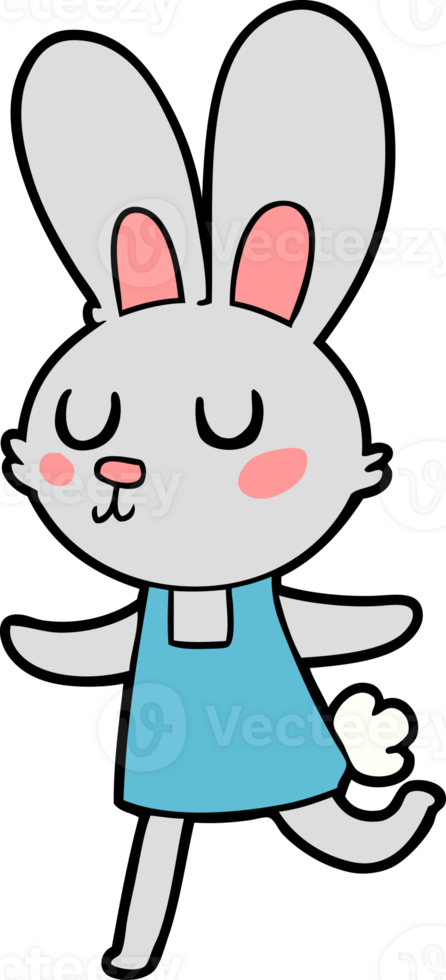 cartoon rabbit drawing png