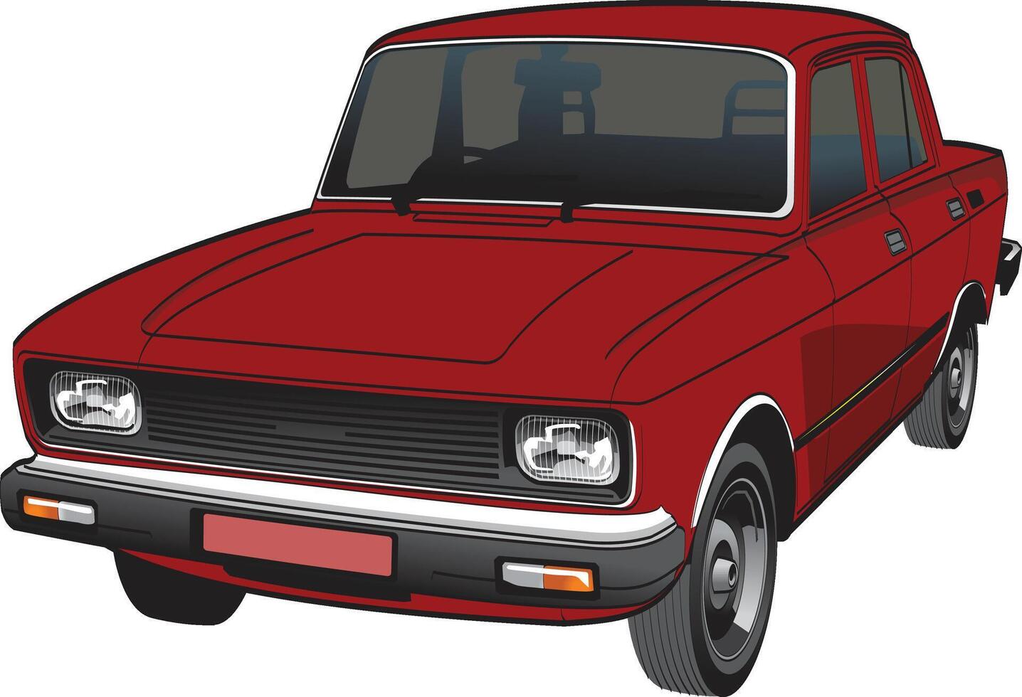 Car clip art vector