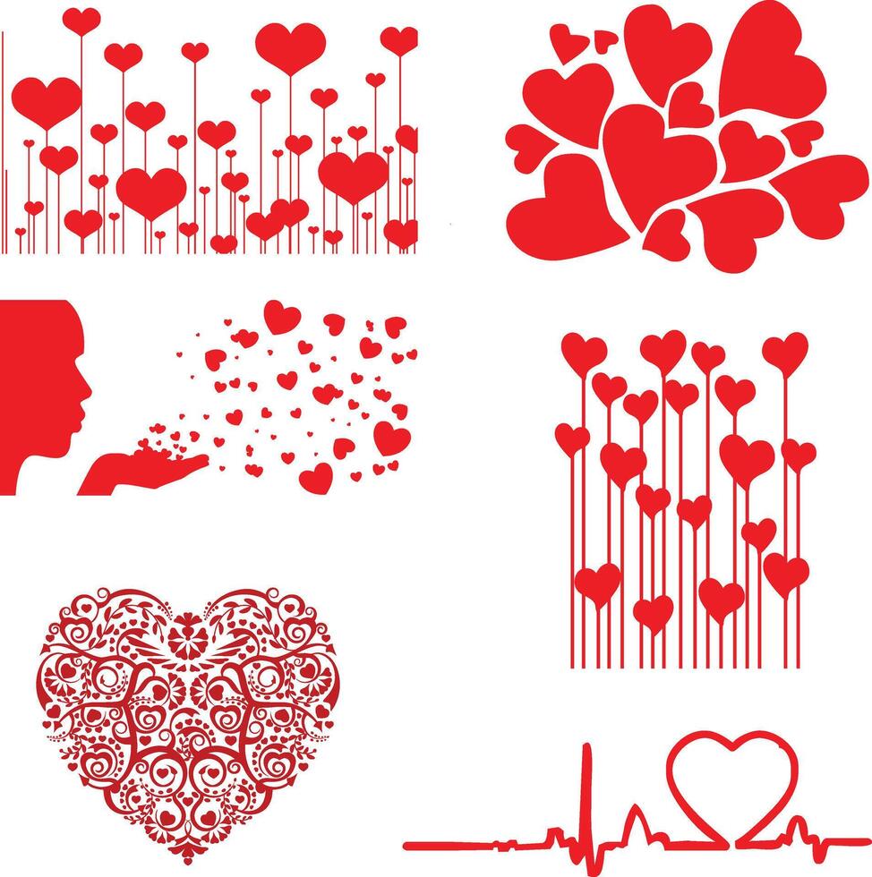 love icon illustrations vector