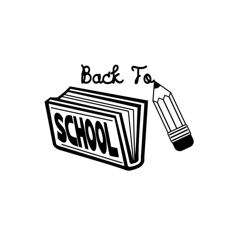 Back To School Banner Design Illustration vector