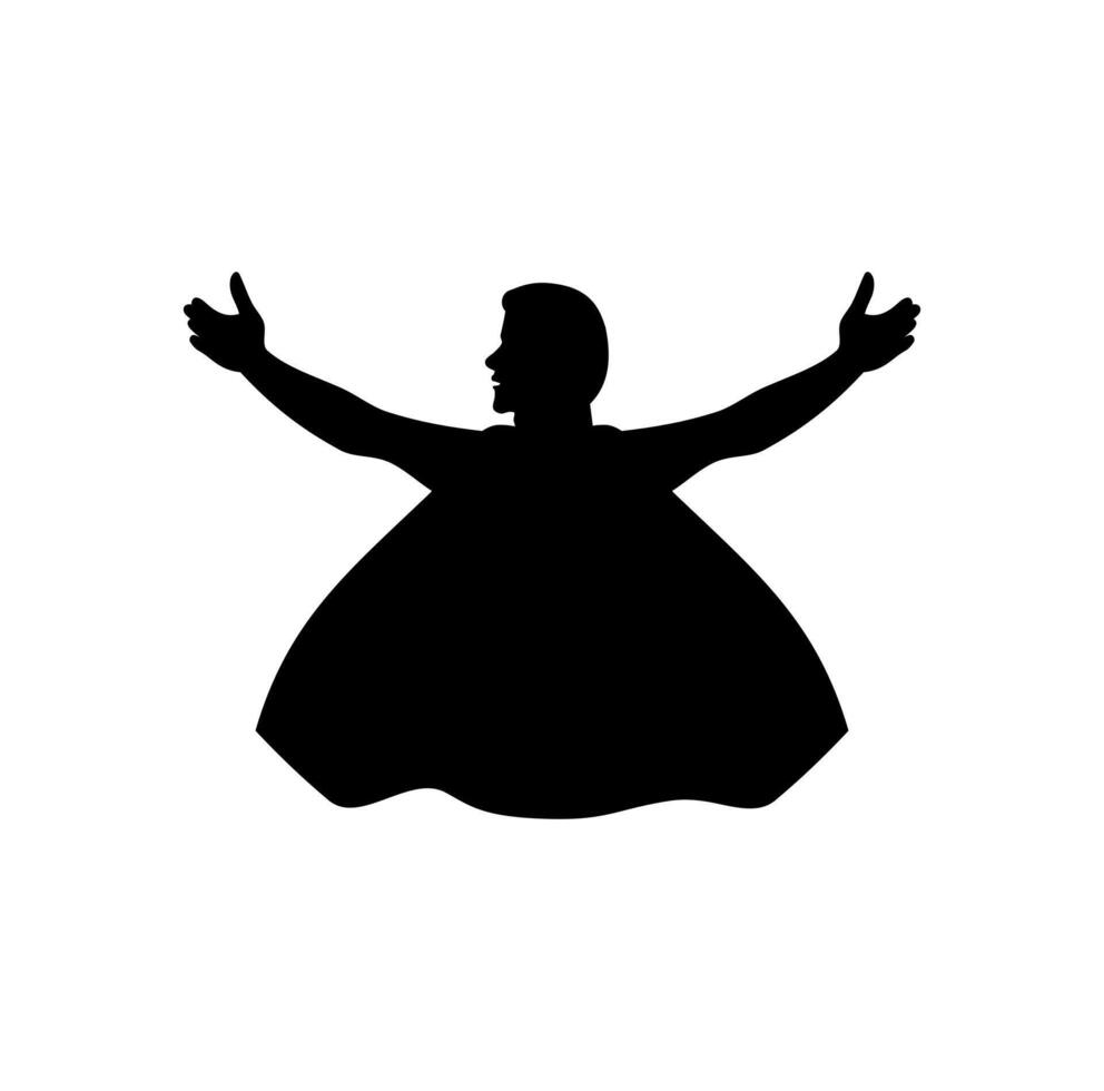 Superhero Silhouette Design Illustration vector