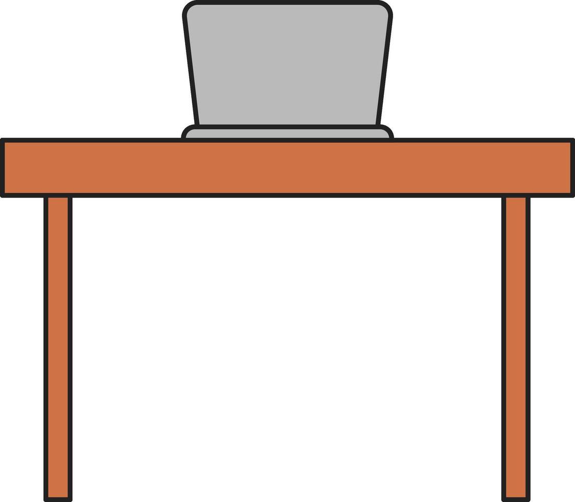 wooden table illustration vector