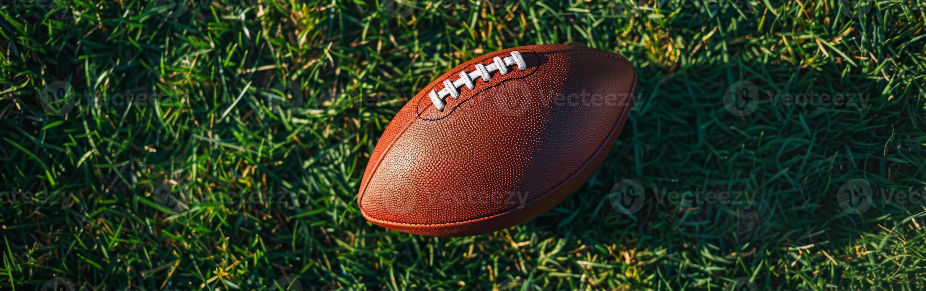 Brown Football On Green Grass Field photo