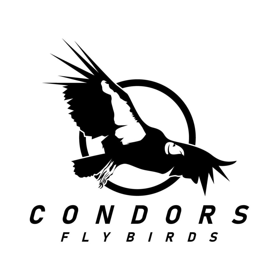 condor bird logo design vector
