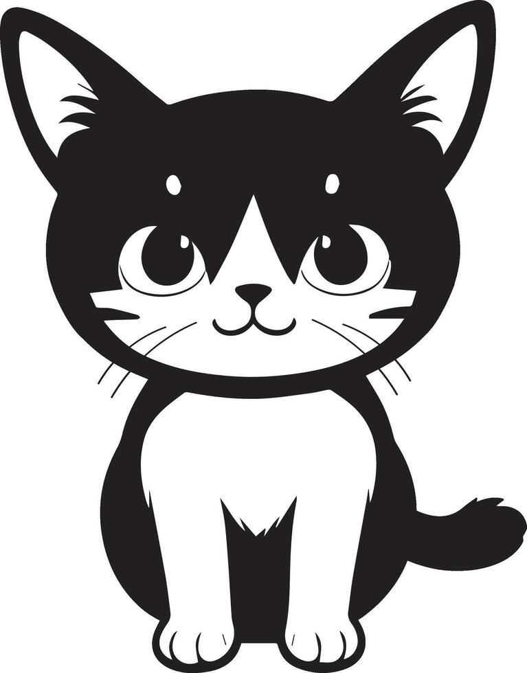Cat illustration design vector