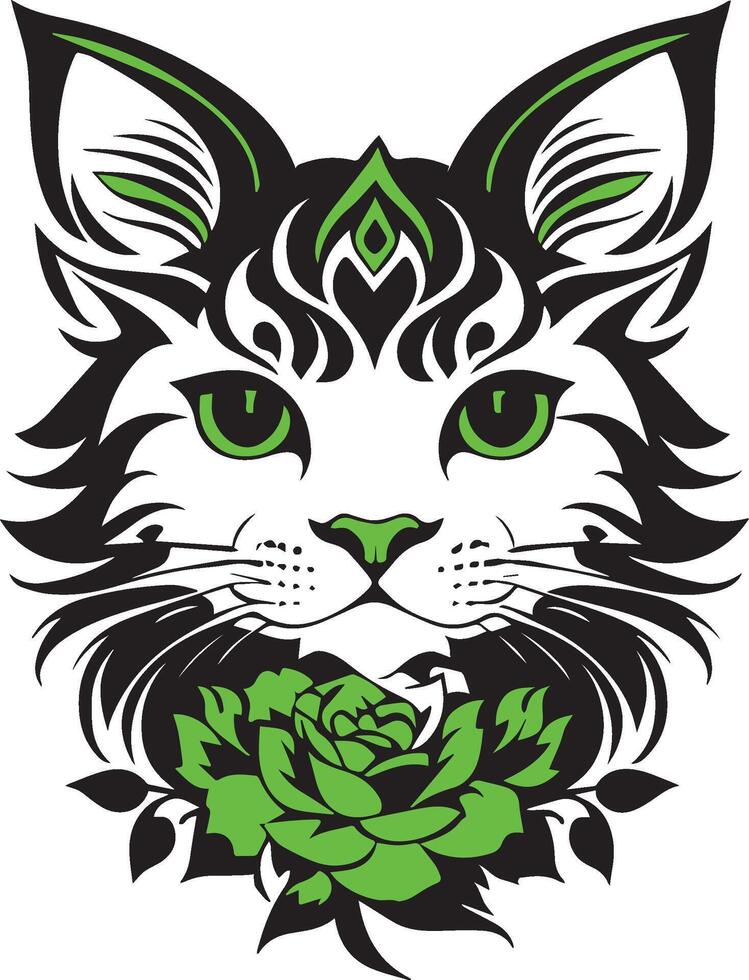 Cat illustration design vector