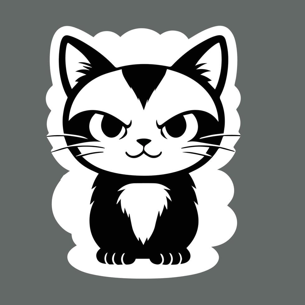 Angry Cat Design vector