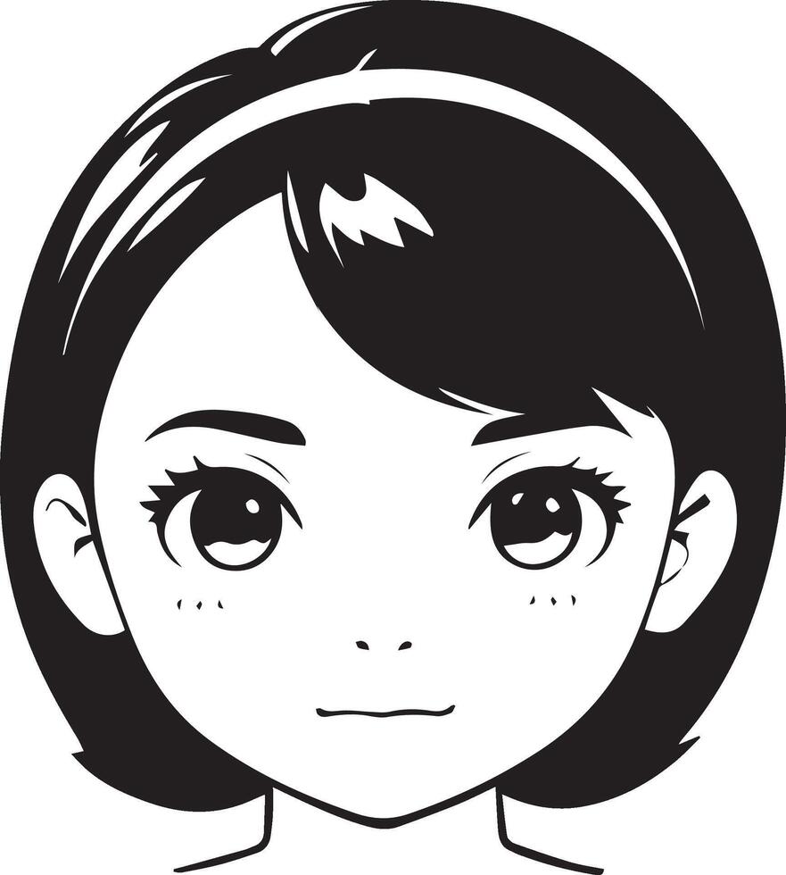 Beautiful Girl Face vector