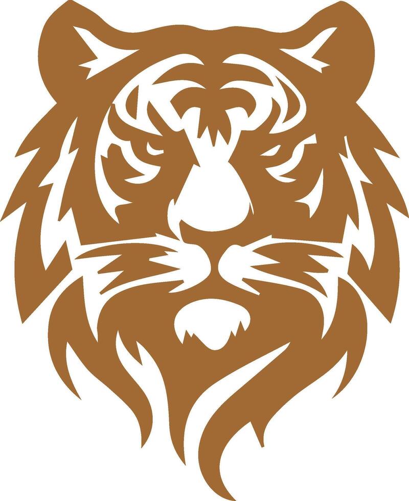 Tiger Face Design vector