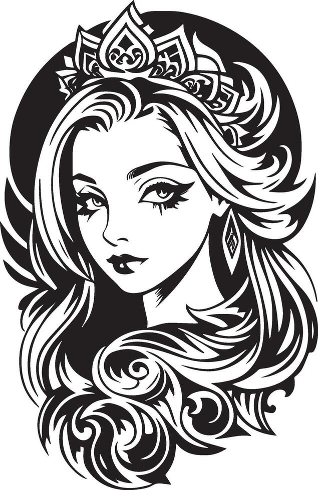 Queen Art Design vector