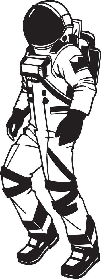 Astronaut Illustration Design vector