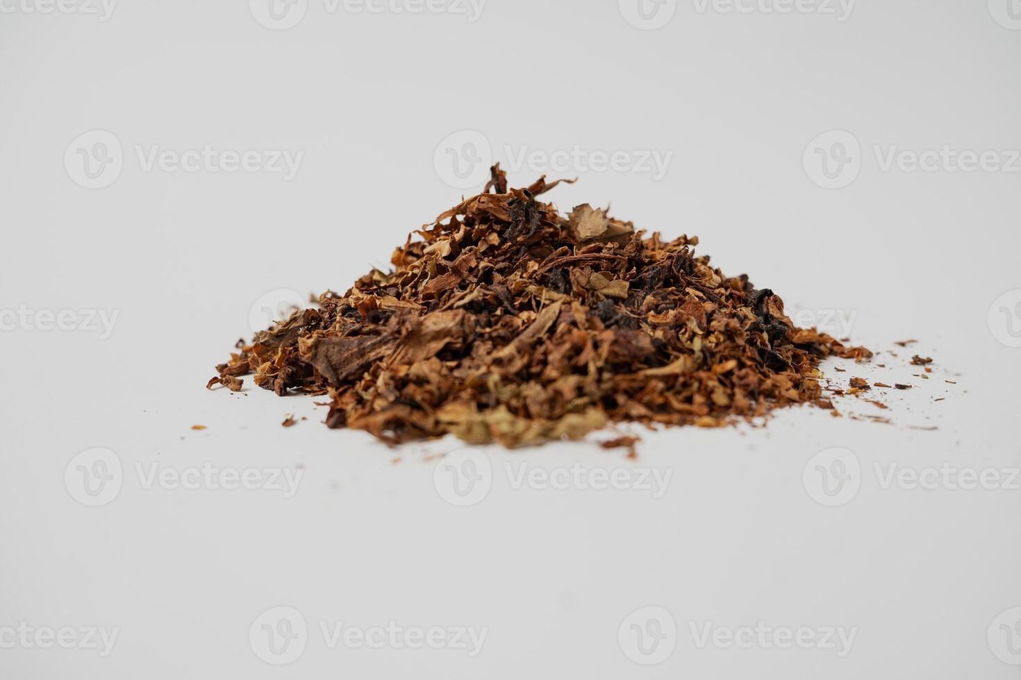fine tobacco on the white background photo