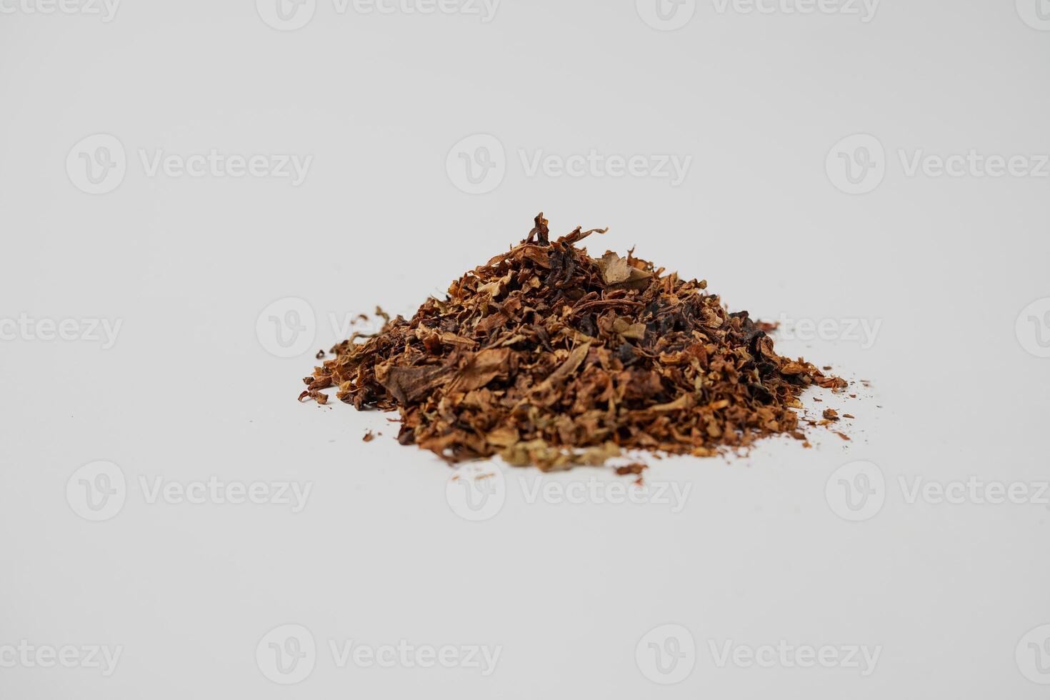 fine tobacco on the white background photo