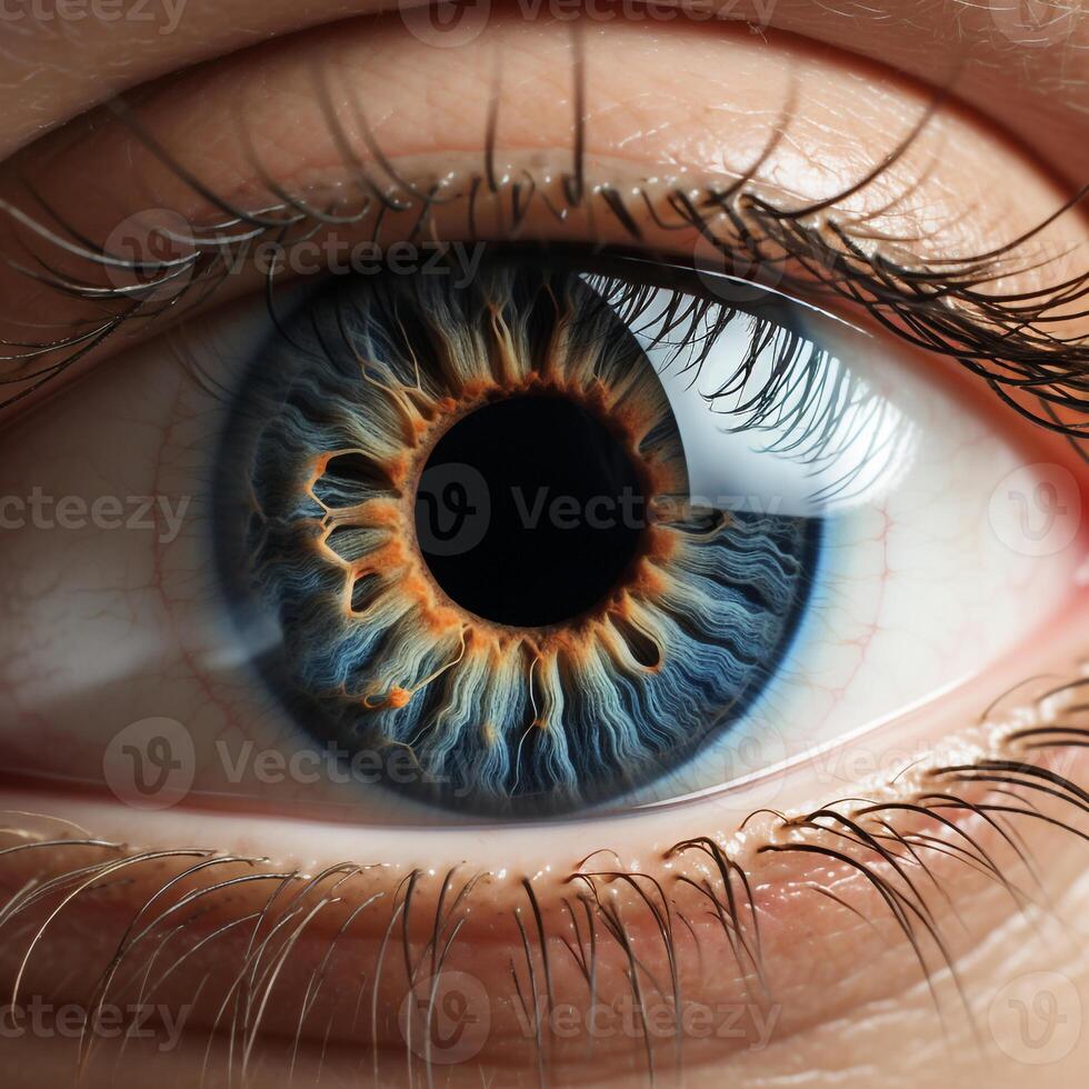 Close-up view of Hyper-Realistic Eye photo