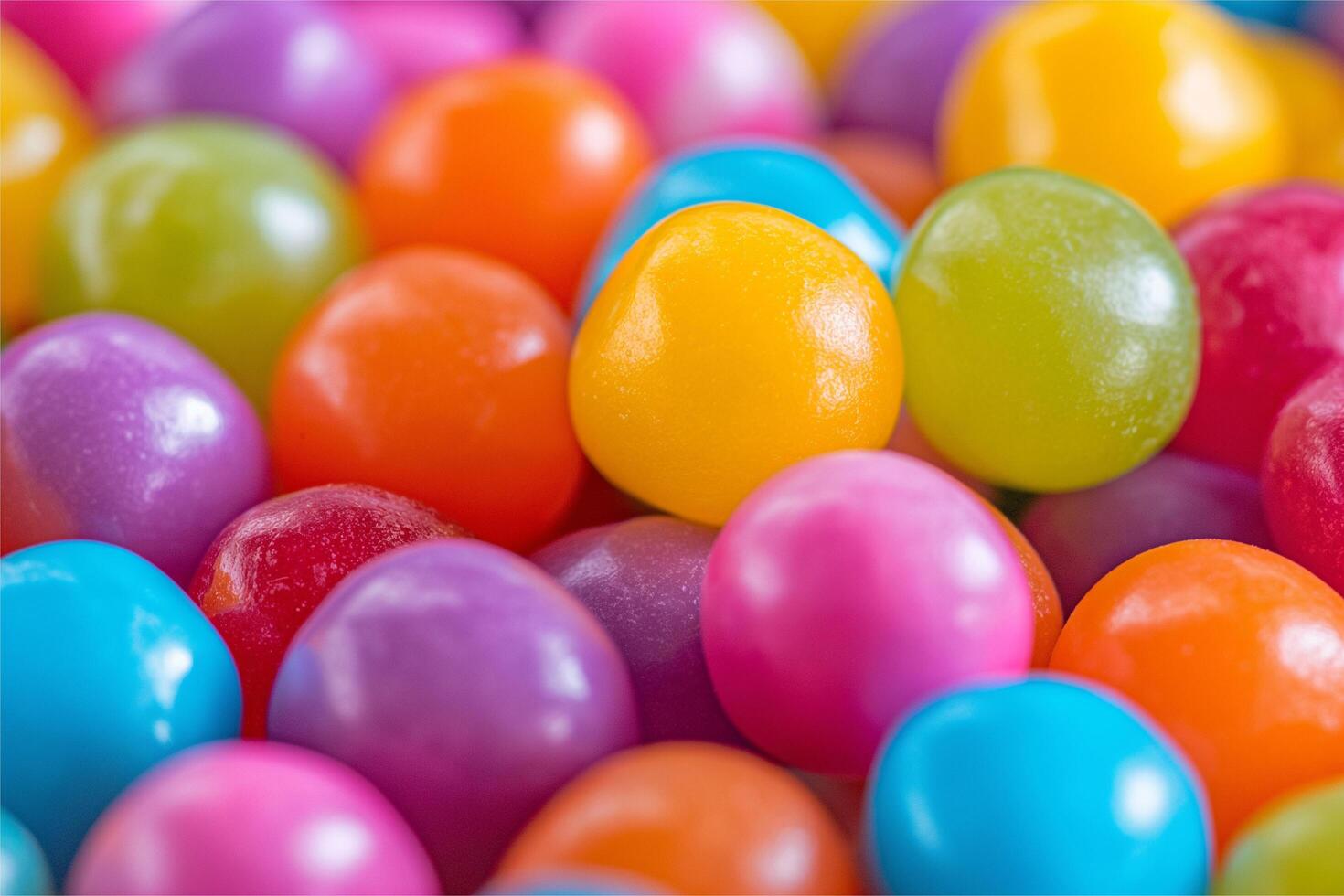 close-up of colorful candy photo