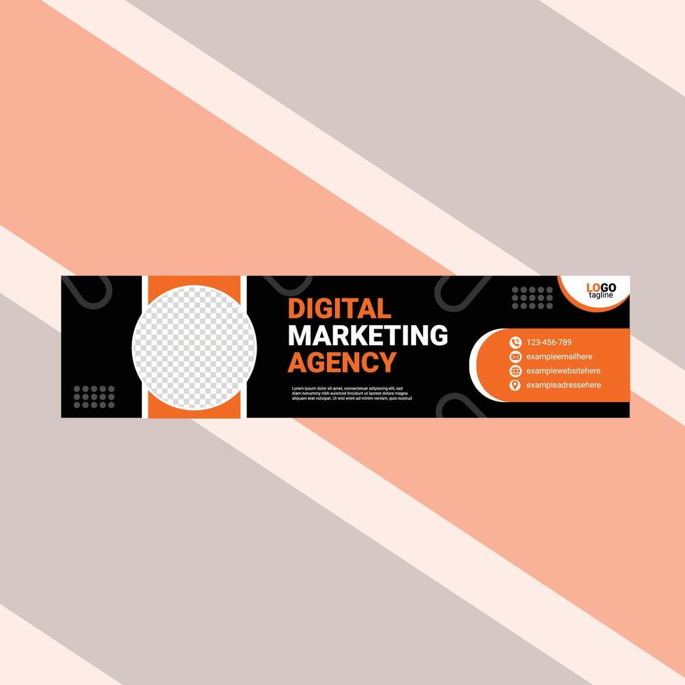 Creative LinkedIn Banner design template vector