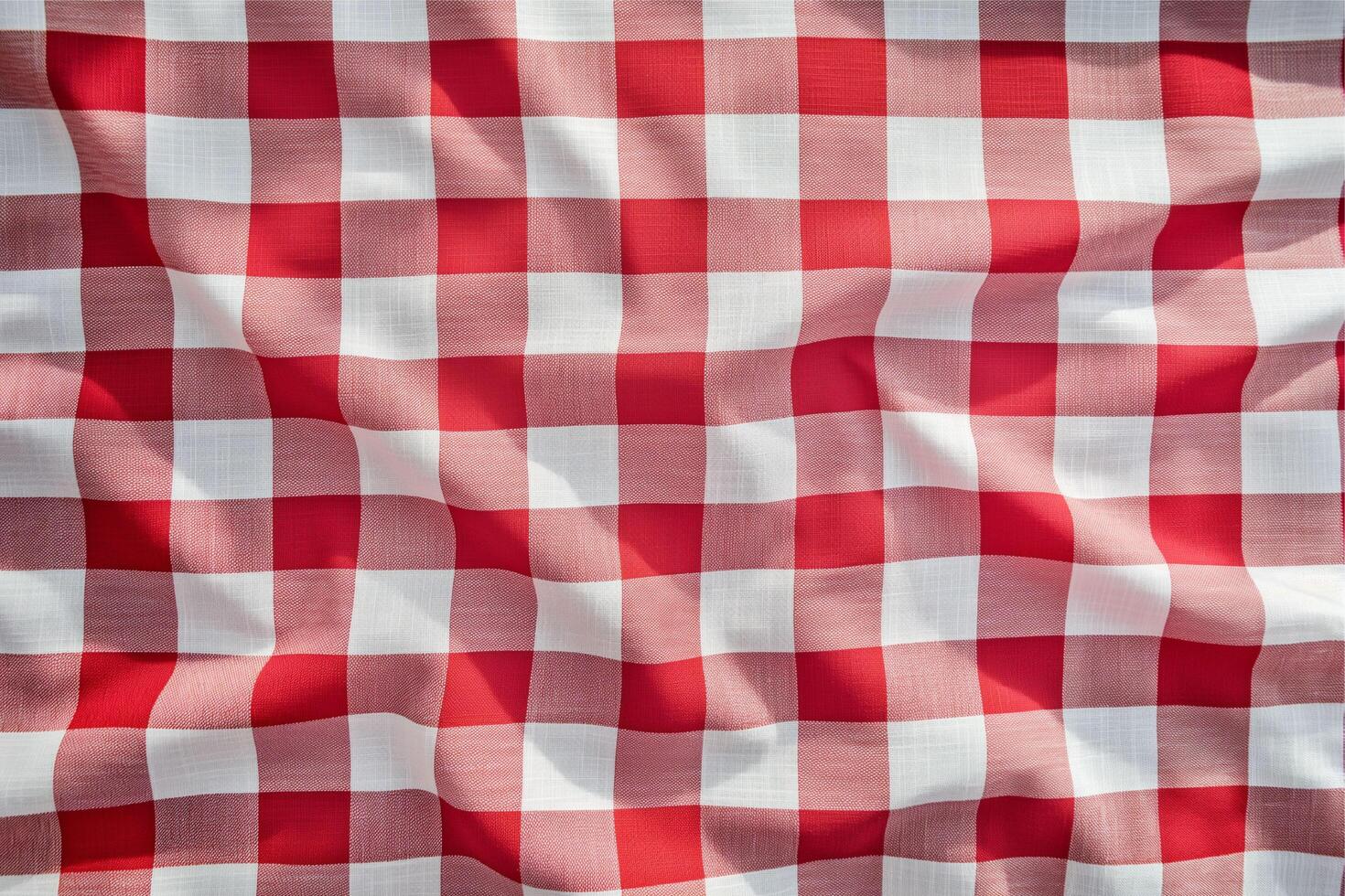 red classic checkered tablecloth texture photo