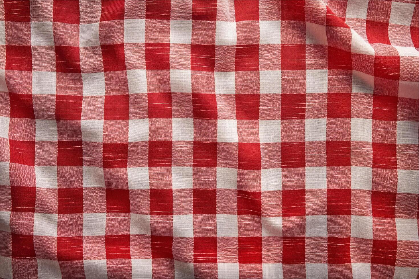 red classic checkered tablecloth texture photo