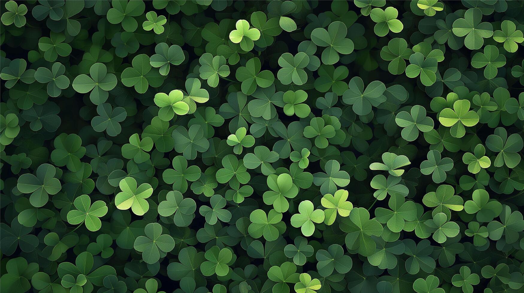 Beautiful clovers background photo