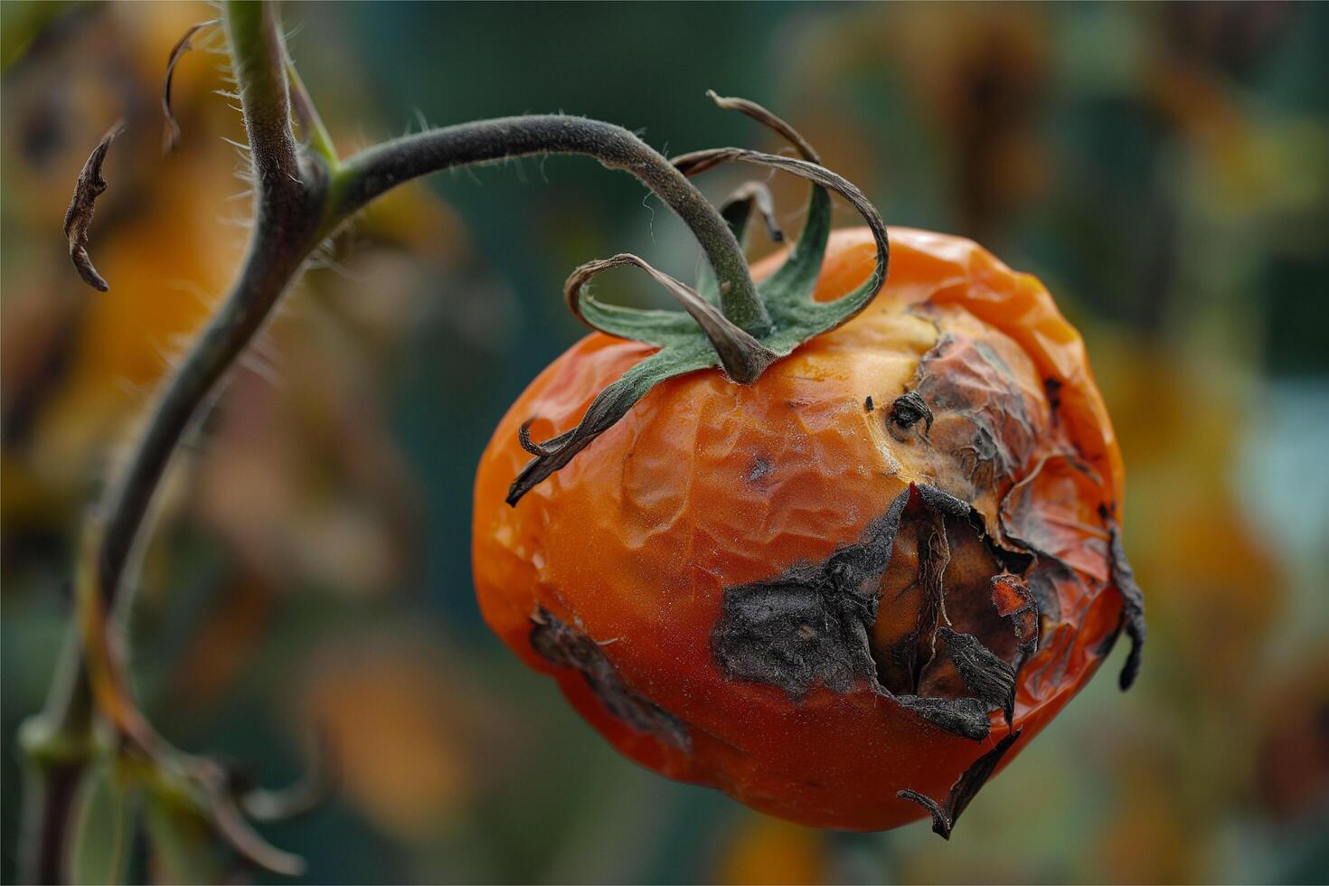 orange rotten tomato photo