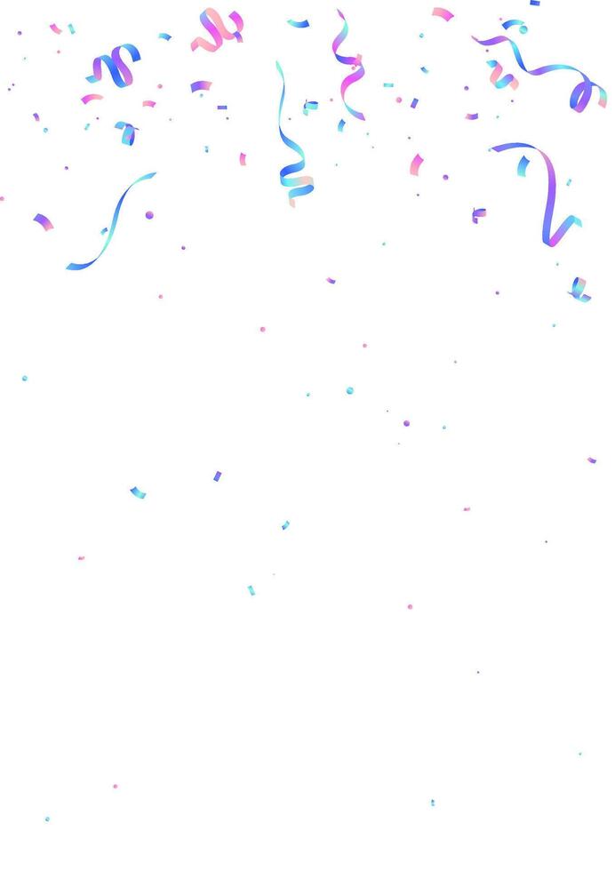 Colorful confetti background that zig-zags falling for the celebration. festival decoration illustration vector