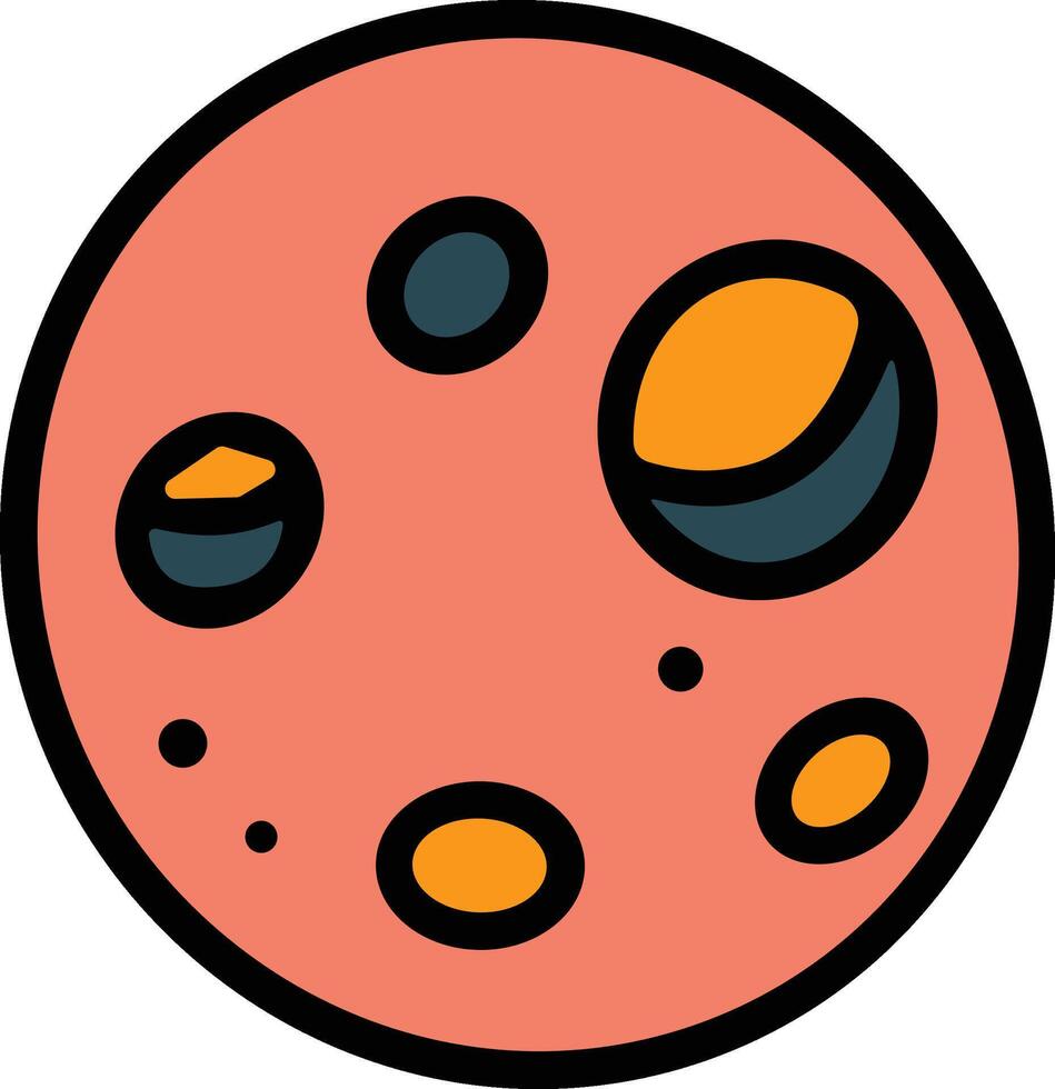A black and white drawing of a planet vector