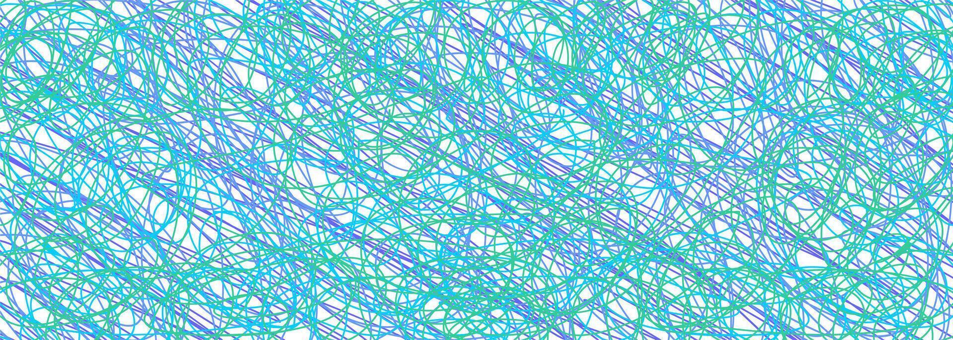Colored tangled pattern. Abstract chaotic texture. Background with lines and waves. Art creation vector