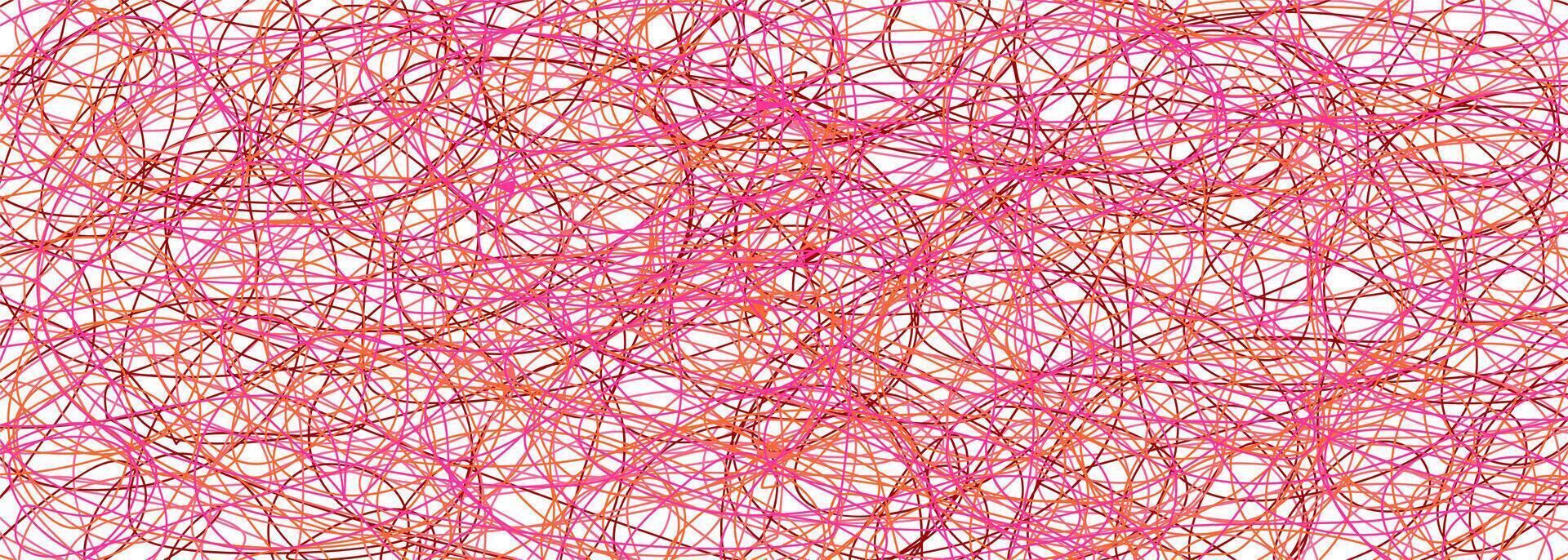 Colored tangled pattern. Abstract chaotic texture. Background with lines and waves. Art creation vector