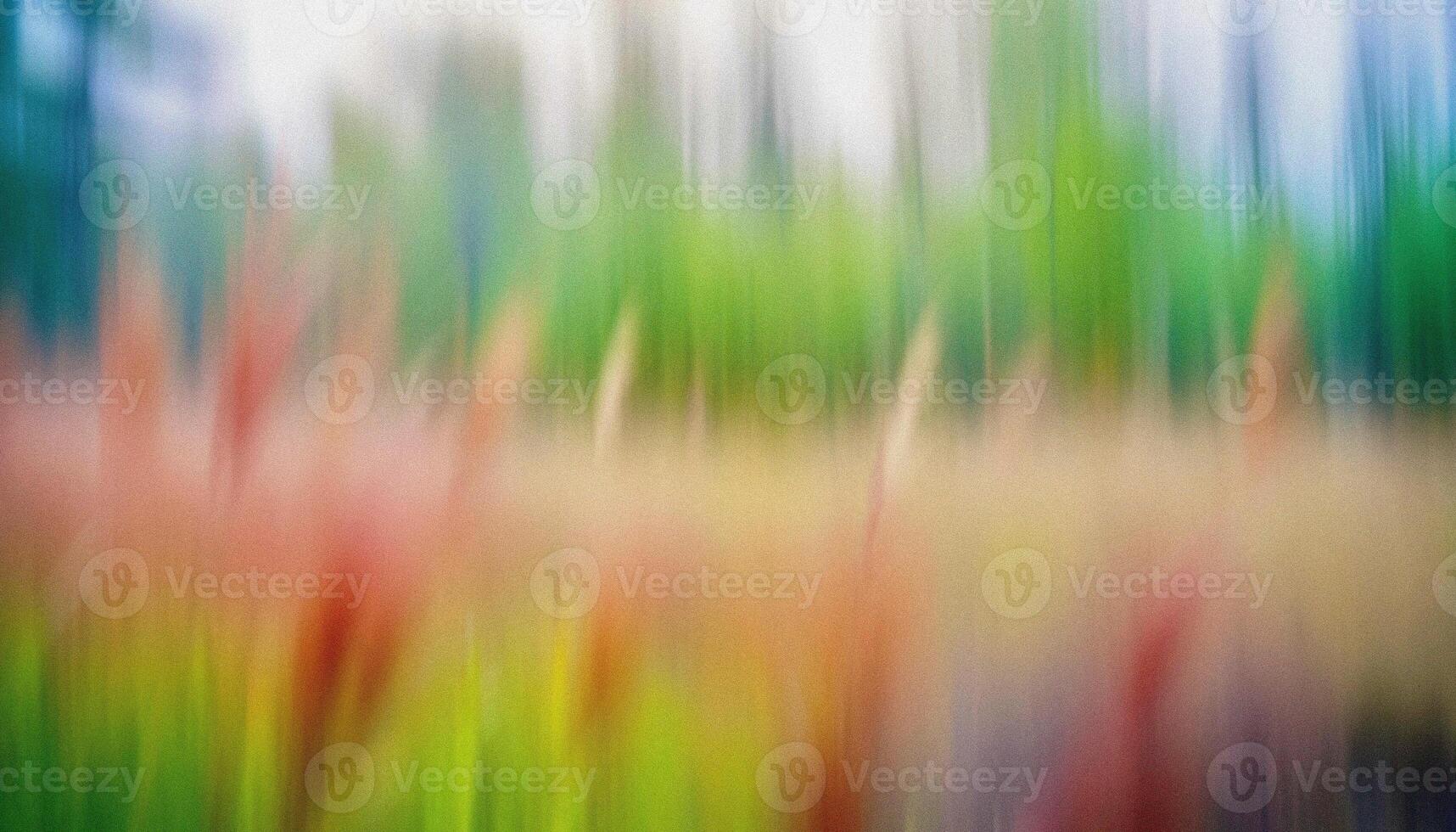 abstract dynamic blurred colorful green, yellow, orange, red, purple field landscape.soft elegant Nature background with delicate grane and soft lighting. for design, wallpaper, branding, presentations, promotional materials. High quality photo. photo