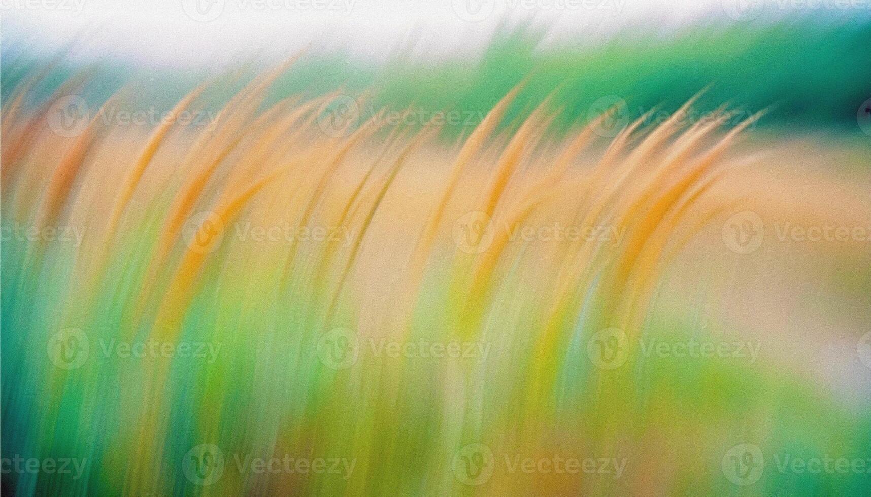 abstract dynamic blurred green and yellow grass and plants. soft elegant Nature background with delicate grane and soft lighting. for design, wallpaper, branding, presentations, promotional materials. High quality photo. photo