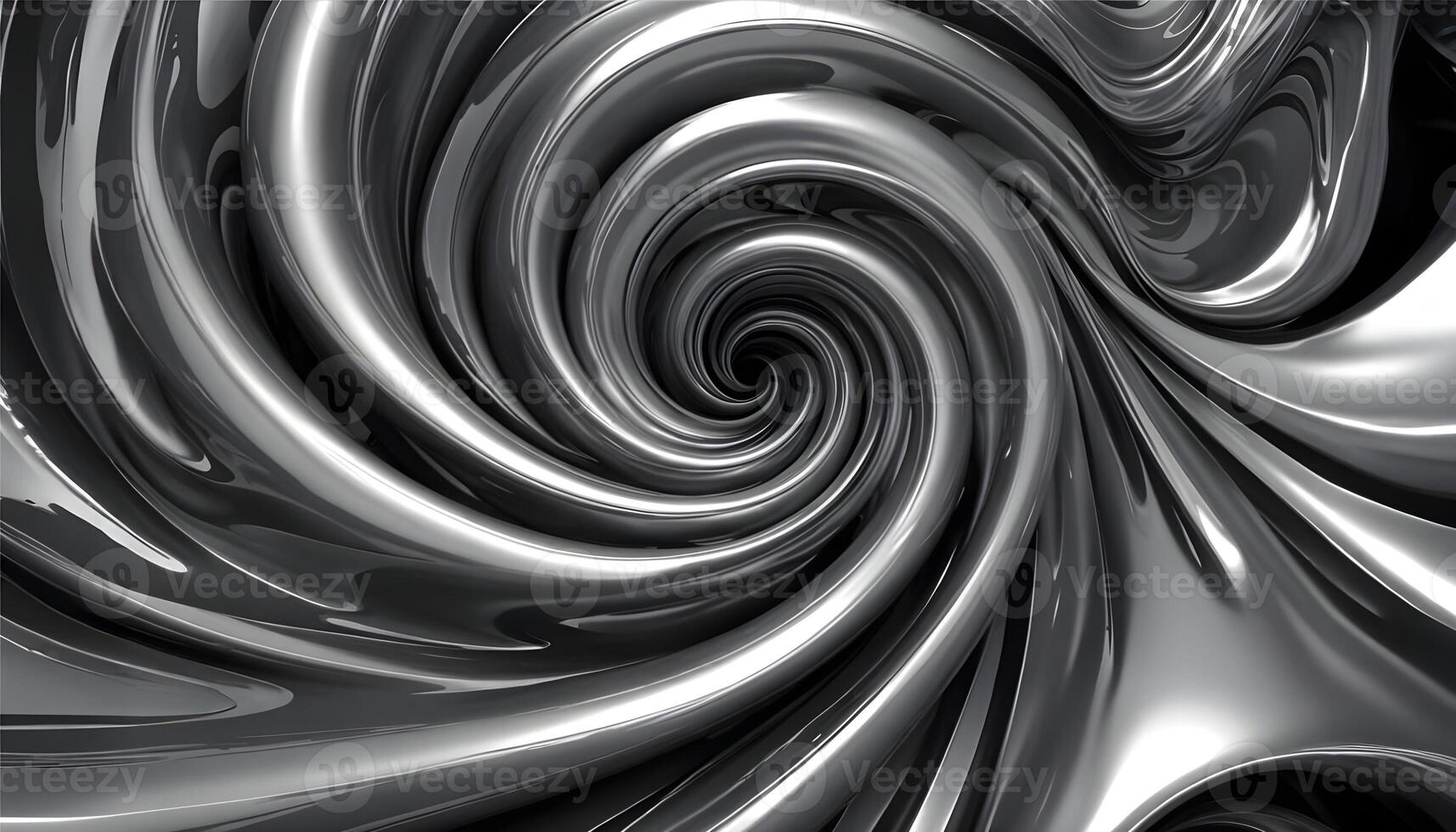 3d model, Swirling monochrome forms Metallic chrome in shades of gray with rippling effects, figure, octane render volumetric. High quality 3d illustration. photo