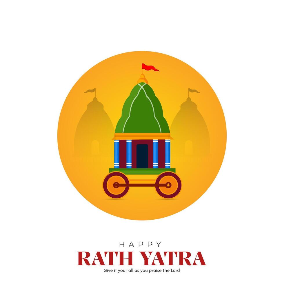 Jagannath Rath Yatra Social Media Poster, Banner, Web Banner , Print Design vector