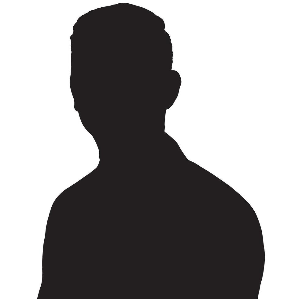 Businessman Silhouette Black and White vector